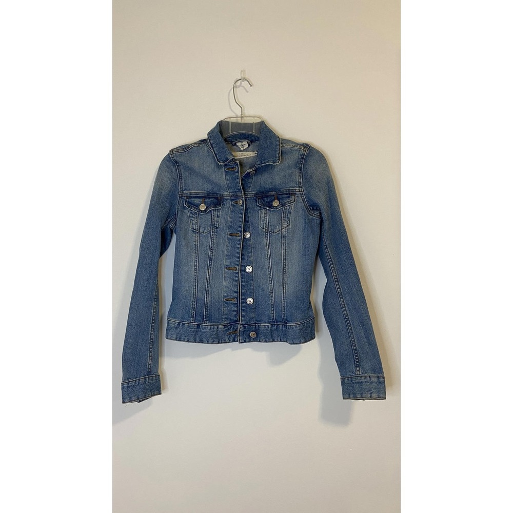 H&M Denim Jean Jacket - Classic Blue Size 4